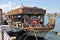 Unique decorated boat selling meals in Istanbul