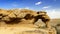 Unique geologic arch formation in an Idaho desert