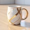 Unique Gold Teacup Mug With Rhythmic Lines - 3d Artist Maxfile