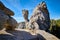 Unique granite rock formations in Sequoia National Park.