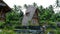 unique house made of bamboo and shingle roof