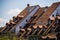 Unique house roofs in Bern Switzerland