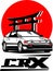 Unique Japanese Cars Logo Honda CRX JDM