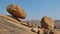 Unique landscape in Hampi, granite boulder