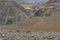 Unique landscape looks like Moonland near lamayuru in Ladakh, India,