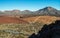 Unique landscape of Teide National Park and view of Teide Volcano peak. Tenerife Island