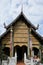 Unique Lanna architecture detail at Wat Phra That Lampang Luang in Lampang province