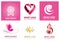 Unique logo collections for women, ladies, sewing, jewelry and heart logo