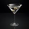 Unique Martini Glass With Realistic Details - 3d, C4d, White Background, 4k