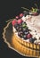 Unique mascarpone tart with forrest fruits
