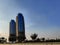 Unique and modern building | Abu Dhabi city famous and iconic landmarks, Al Bahr Towers in UAE