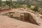 Unique monolithic rock-hewn Church of St. George, UNESCO World heritage, Lalibela, Ethiopia.