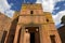 Unique monolithic rock-hewn Church of St. George, UNESCO World heritage, Lalibela, Ethiopia.