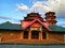 The unique mosque building combines three architectures, Chinese, Islamic and Javanese