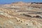 Unique mountain desert. Picturesque views of Ein Avdat and Zin Valley. Negev, desert and semidesert region of southern Israel