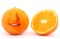 Unique orange fruit that smiles