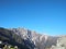 Unique panorama of the Apennine mountain range of the Apuan Alps in Tuscany