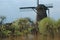 Unique panoramic view on windmills in Kinderdijk, Holland