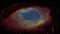 Unique particle recreation of the helix nebula