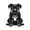 Unique Pug Puppy Silhouette Art: Personal Iconography And Massurrealism