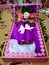 Unique purple bed miniature birthday gift