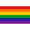 Unique Rainbow Heart Flag Colored LGBT Pride Design Element