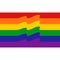 Unique Rainbow Heart Flag Colored LGBT Pride Design Element