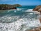 Unique rare beauty beach Poo in Asturias and Cantabria, Spain