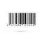 Unique realistic bar code. Striped identification information about product. Vector illustration isolated on white background