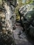 Unique rock formation, Errant Rocks of the Table Mountain National Park, Poland