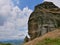 Unique rock formation Guri i Kamjes in Mokra highlands, Albania.