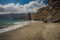 Unique rock formations on the beach Grias Pidima, Andros, Greece