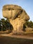 Unique rock formations in enchanted city of Cuenca, Castilla la