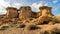 Unique rock formations made from Oolite in an Idaho desert