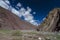 Unique rocky mountains on Leh Manali road, Ladakh,india