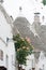 Unique small South Italia city Alberobello with antient stones c