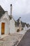 Unique small South Italia city Alberobello with antient stones c