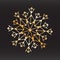 unique snowflake christmas vector design for brochure banner card sticker