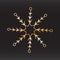 unique snowflake christmas vector design for brochure banner card sticker