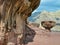 Unique stone formations in Timna geological park