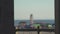 A unique view of the Santa Monica Pier in the afternoon