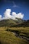 Unique views from the Cimil plateau of Rize province in Turkey. Unique view of cloud clusters surrounding the mountains