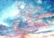 Unique watercolor illustration of a dramatic sky. Handmade colorful drawing. Use for poster, postcard. Grunge. Wall art.