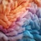 Unique Wool Close-Up in Abstract, Vibrant Art Style