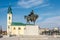 Unirii place with church of St.Ladislau in Oradea