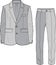 Unisex Corporate Wear Blazer and Pant Two Piece Suit