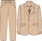 Unisex Corporate Wear Blazer and Pant Two Piece Suit