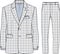 Unisex Corporate Wear Blazer and Pant Two Piece Suit