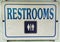 Unisex Restroom Metal Sign