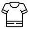 Unisex shirt icon outline vector. Fashion top